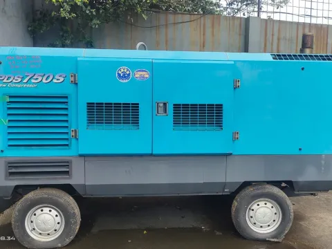 Kompresor Airman PSD750S Air Compresor 750Cfm Buildup Jepang - Tampak samping kiri